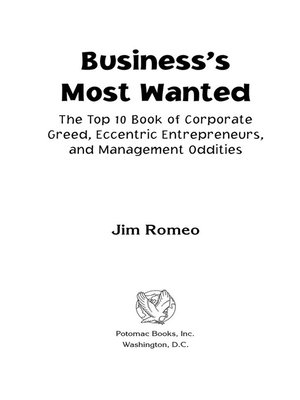 cover image of Business's Most Wanted™